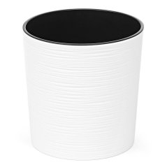 Kvetináč UH o190 mm Malwa DLUTO biely výška 195 mm s vložkou KLC (akce)