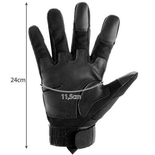 Taktické rukavice XL - čierne Trizand 21770