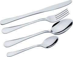 Příbor MagicHome, stolní, nůž, vidlička, lžíce, nerez, 24 ks