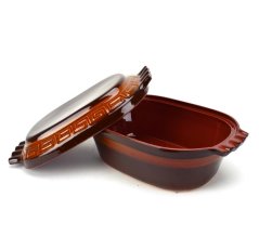 Brytfanna ceramiczna 6 l glazurowana KLC