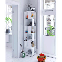 Półka narożna, biały, KORIND