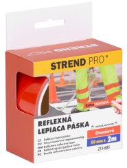 Tape Strend Pro, odblaskowa, samoprzylepna, bardzo widoczna, pomarańczowa, 50 mm x 2 m