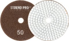 Strend Pro Premium P50 tárcsa, 100 mm, polírozó, gyémánt, tépőzáras, nedves polírozó és csiszoló