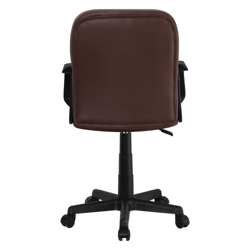 Krzesło biurowe, brązowe, AYLA NOWOŚĆ