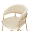 Designer Barhocker, beige Samtstoff/goldchrom, DASMIN TYP 2