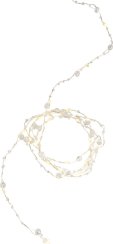 MagicHome Christmas Pearl lančić, 20 mLED topla bijela, s perlama, 2xAA, jednostavna rasvjeta, rasvjeta, L-2 m