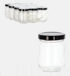 Einmachglas TO 53 130 ml + Deckel 15 Stück/Packung