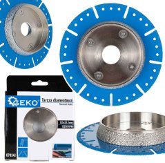 Diamanttrennscheibe zum Schneiden und Anfasen von PVC-Rohren 125 mm, GEKO