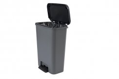KOSZ Curver® COMPATTA, 50 l, 29,4x49,6x62 cm, czarno-szary, na odpady