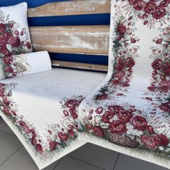 Obrus gobelínový celoročný KVETINOVÝ KOŠÍK, 40x100cm