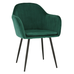 Designer-Sessel, smaragdgrüner Samtstoff, ZIRKON