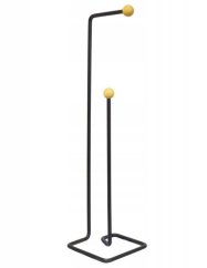 Držač za toaletni papir sa stalkom, čelik+drvo