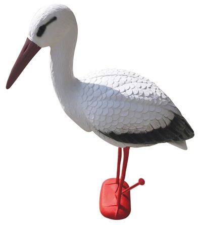 Dekoráció Strend Pro Stork fehér, 72x20x15cm