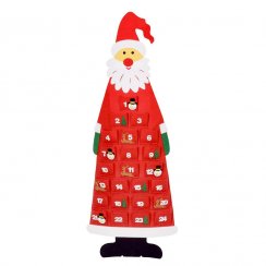 Adventskalender Weihnachtsmann 110 cm