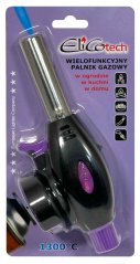 Spájkovacia lampa na plynovú kartušu s tlačidlom na piezo zapaľovanie, otočný uzáver,ELICO
