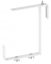 Věšák Strend Pro, bílý, kovový držák na truhlíkový květináč, bal. 2 ks