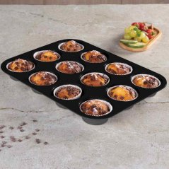 Forma na muffiny s nepřilnavým povrchem 12 ks Antracit Collection Forma na muffiny s nepřilnavým povrchem 12 ks Antracit Collection
