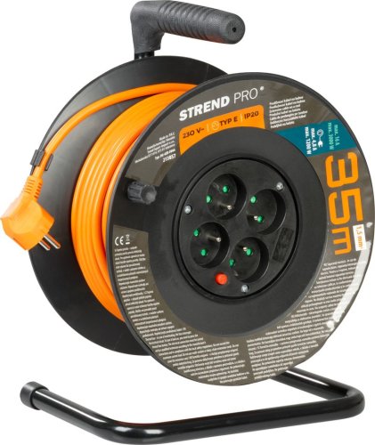 Kábel Strend Pro DG-FB04 35 m, predlžovací na bubne, prierez 1,5mm2