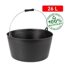 Wiadro/pojemnik Flexiplast 26l, czarny