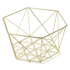 Coș de fructe DECOR 29cm auriu