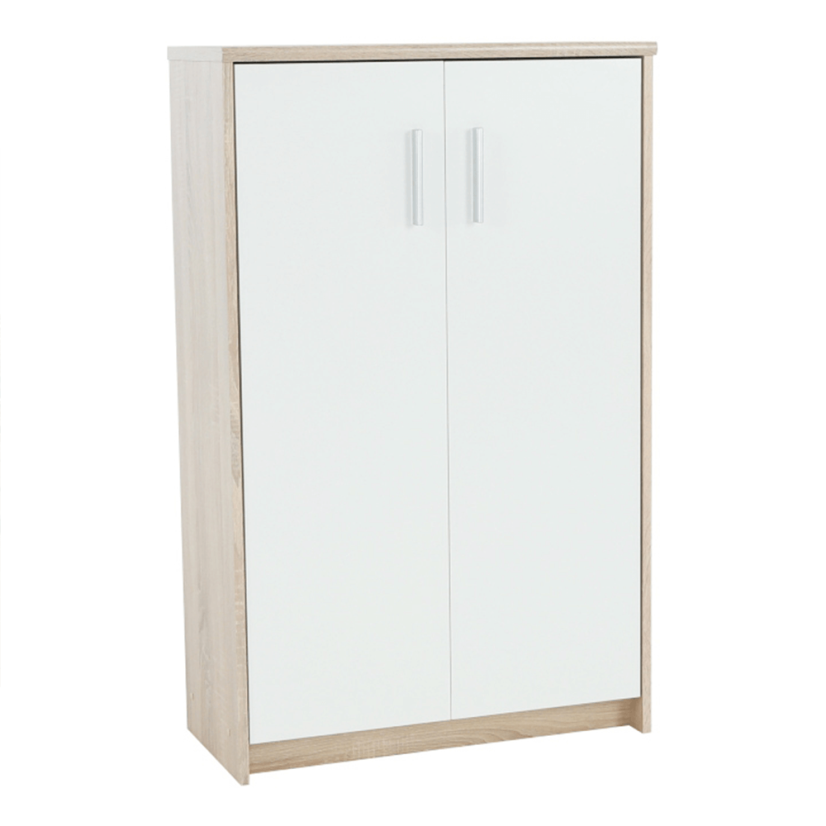Büroschrank, Sonoma-Eiche/Weiß, JOHAN 2 NEW 13 JH033