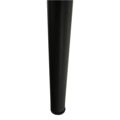 Stuhl, brauner Stoff/schwarzes Metall, COLETA NOVA