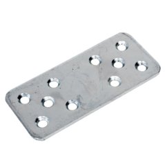 Pliešok nab. metal 90x40 mm ravni 10 rupa/pak 100 kom