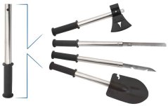 Sklopiva lopata 51 cm sa sjekirom, nožem i pilom, 4 u 1, XL-ALATI