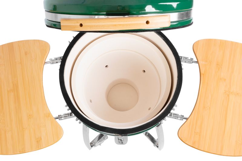 Grill Strend Pro Kamado Egg 21";, Durchmesser 46,7 cm, Grillhöhe 91 cm, grün, 130x73x122 cm