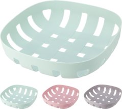 Gyümölcskosár 26x6,5 cm műanyag mix