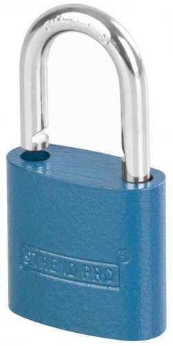 Zámek Strend Pro HP 32 mm, visací, modrý