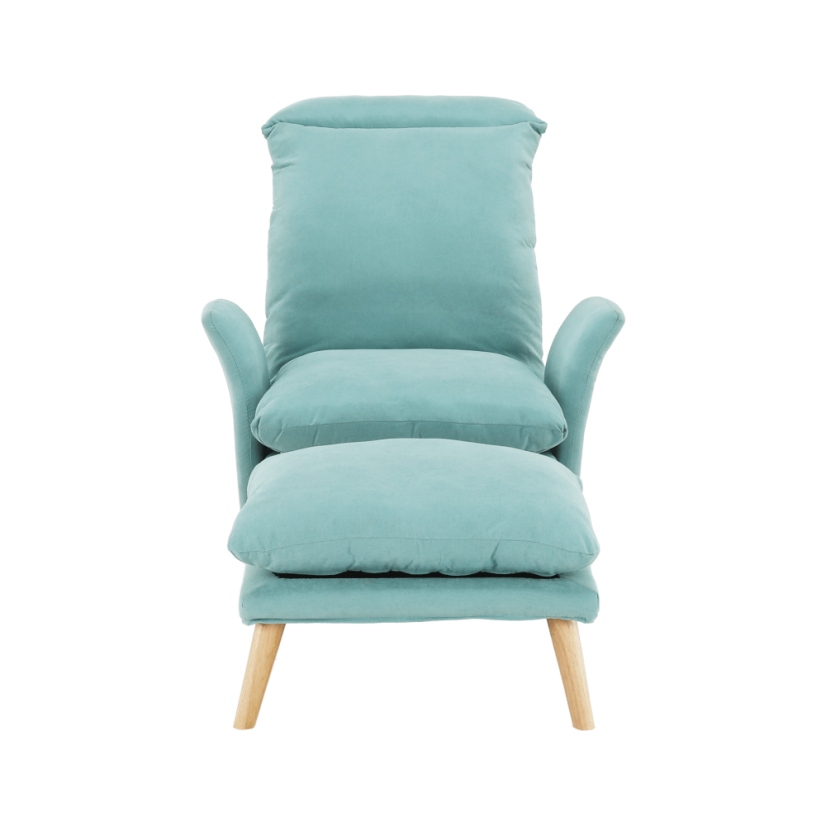Sessel mit Untergestell, Mint/Natur, ZANDER