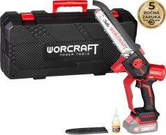 Worcraft CHS-S20LiBD ShareSYS, szénmentes, 20V Li-ion, 8"-os lánc, mini láncfűrész
