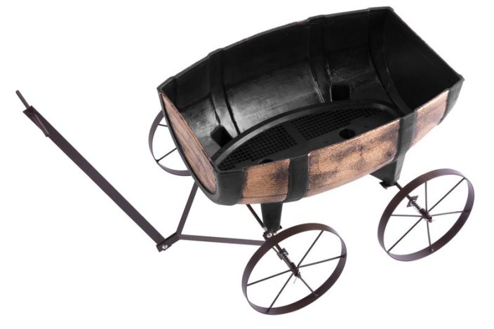 Kvetináč Strend Pro Woodeff, 41,5x29x19cm, whiskey barel wagon (akce)