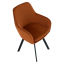 Designer-Sessel, Terrakotta-Samtstoff, AURIL