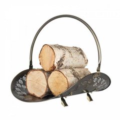 Kovinska nosila na drva za kamin ANTIK Skveler