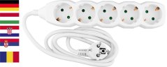 Kabel DEUTSCHE Steckdose Strend Pro DG-805B 1,50 m, 5 Steckdosen, HU, RO, SRB, CRO