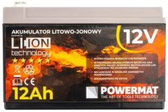 Csereakkumulátor akkumulátoros permetezőgéphez, 12 V, 12 Ah, POWERMAT