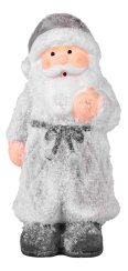 Postavička MagicHome Vánoce, Santa stojící, terakota, 12 cm