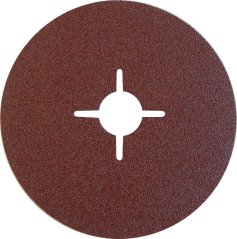 Fíbrový kotúč 125x22 mm, zrno 80 s krížovým otvorom, GEKO (akce)