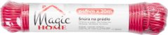 Linia na ubrania Cloth-Line L-20 m/4 mm, PVC, czerwona