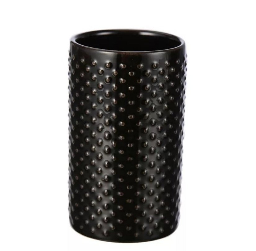 Keramička čašica za četkicu za zube MADRID crna