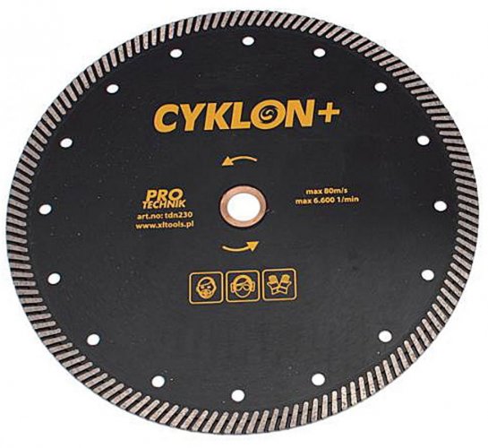 Dijamantni disk za armirani beton 230 x 10 x 2,4 x 22,2 mm, CYKLON