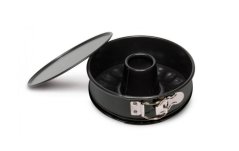 Tortaforma kerek 12cm, nyílással, 2 fenékkel, tapadásmentes felülettel, fekete GARDENIA