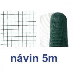 Mreža kvadratna PVC 13x13/1,2x500x5m varjena GARDENKUS (akce)