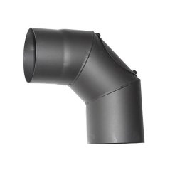 Koleno HS.CO 090/150/2,0 mm, s čistilno luknjo, dimovod, dimovodno koleno za priklop dimovodnih cevi
