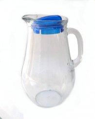 Dzbanek szklany 1,8 L + pokrywka z grubego szkła KLC