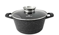 Hrniec hliník + pokr. 3,2L/22x11 cm DIAMANT 3D čierny