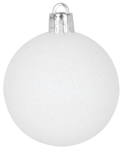 MagicHome božične kroglice, 31 kom, belo - srebrne, mix, za božično drevo, 6-3 cm