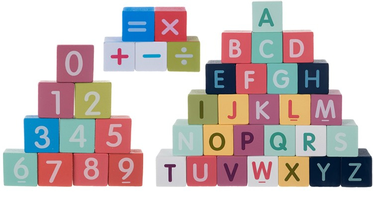 Drvene kocke - grad 100 kom. Kruzzel 19159 (akce)